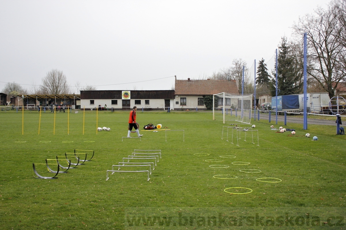 Brankářský trénink BFŠ - TJ AFK Nymburk - 18.3.2014