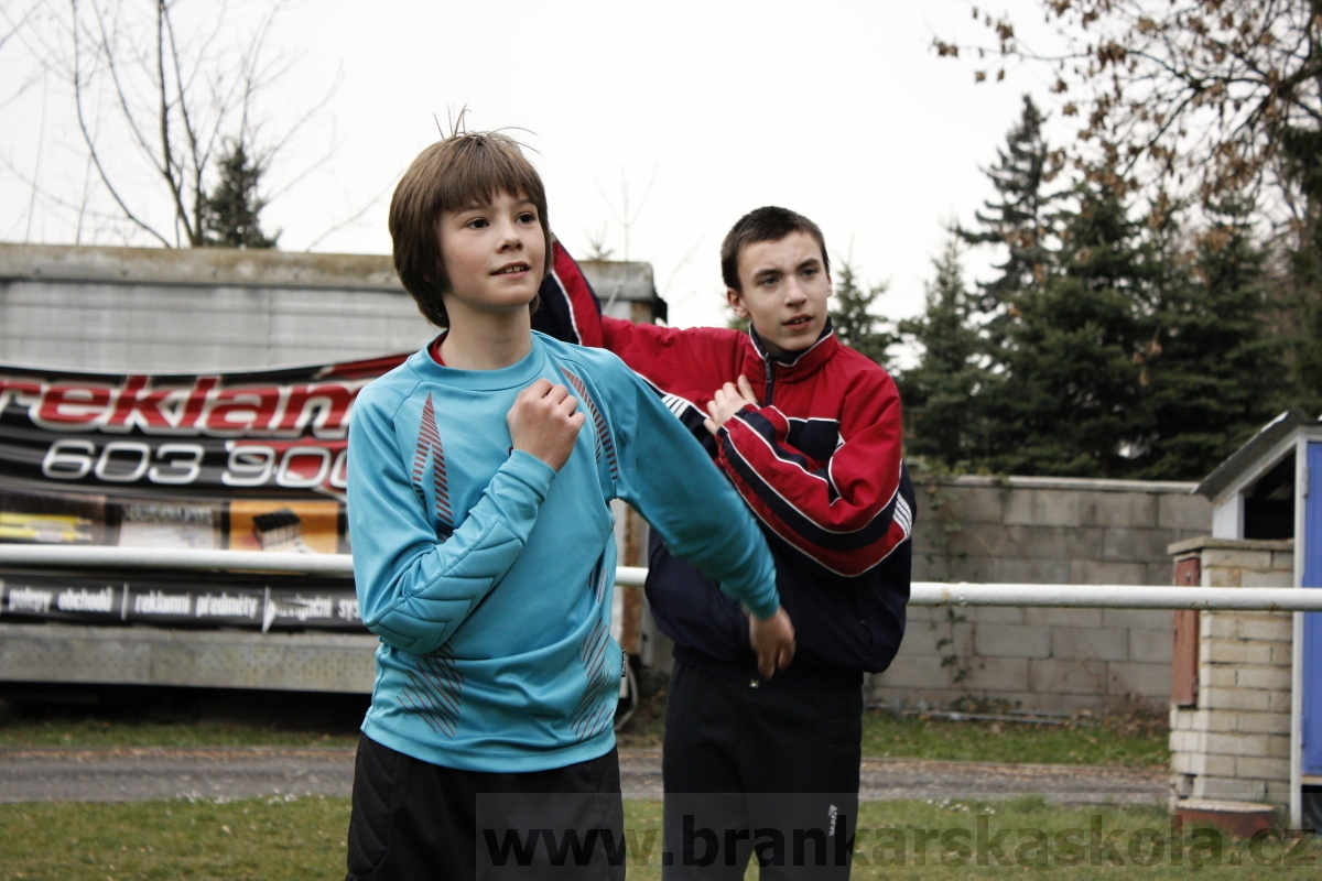 Brankářský trénink BFŠ - TJ AFK Nymburk - 18.3.2014