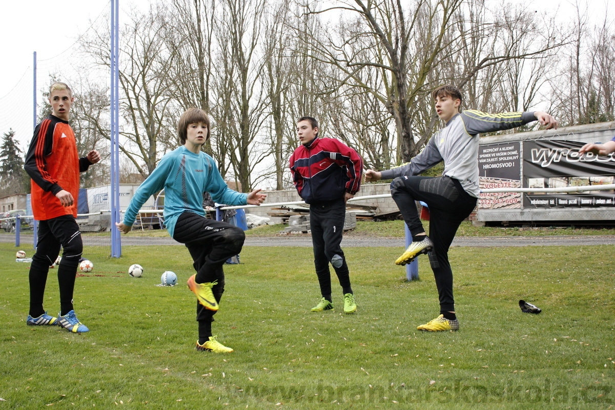 Brankářský trénink BFŠ - TJ AFK Nymburk - 18.3.2014