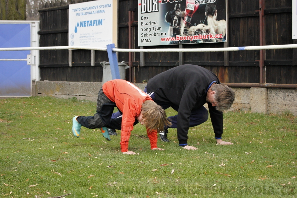 Brankářský trénink BFŠ - TJ AFK Nymburk - 18.3.2014