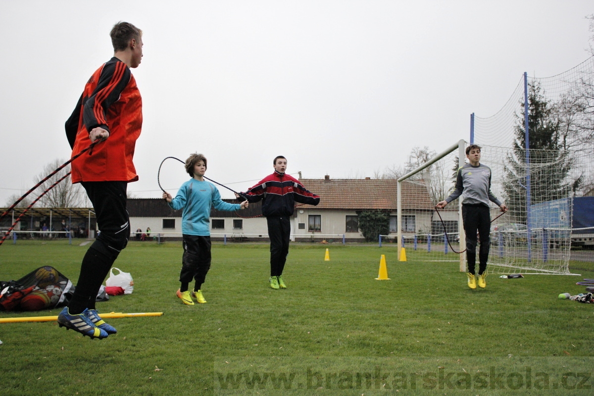 Brankářský trénink BFŠ - TJ AFK Nymburk - 18.3.2014