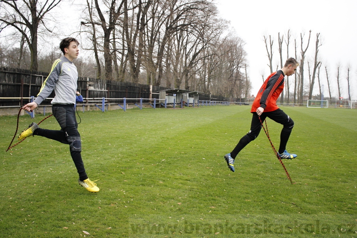 Brankářský trénink BFŠ - TJ AFK Nymburk - 18.3.2014