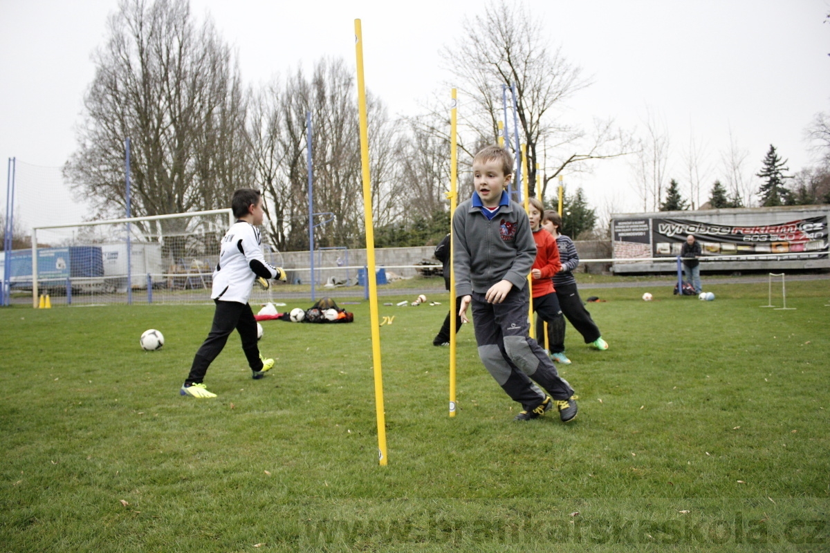 Brankářský trénink BFŠ - TJ AFK Nymburk - 18.3.2014