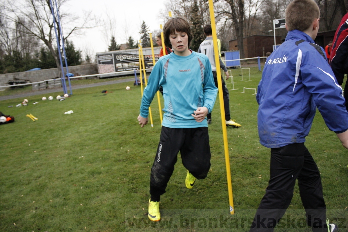 Brankářský trénink BFŠ - TJ AFK Nymburk - 18.3.2014