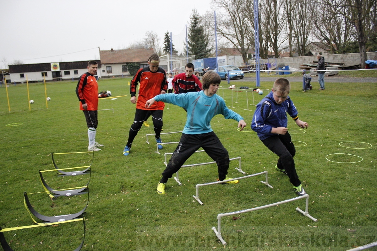 Brankářský trénink BFŠ - TJ AFK Nymburk - 18.3.2014