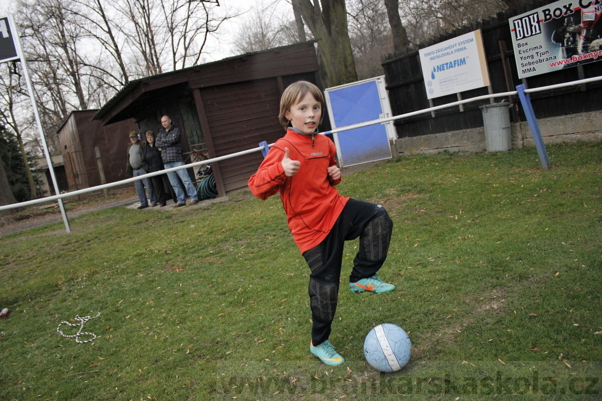 Brankářský trénink BFŠ - TJ AFK Nymburk - 18.3.2014