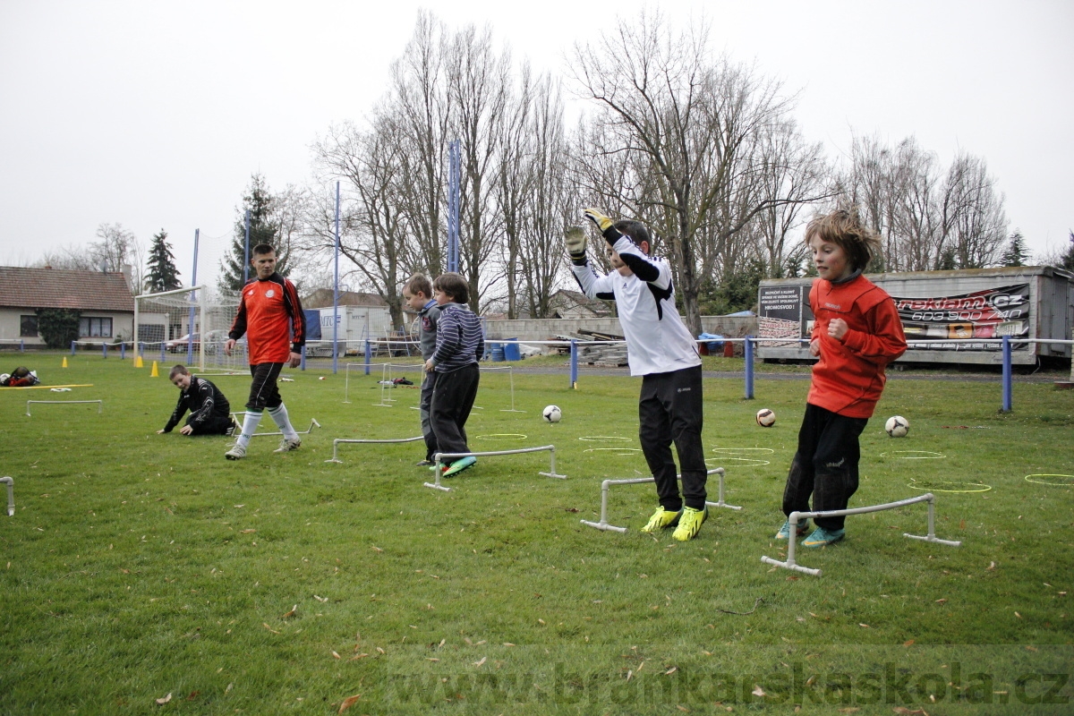 Brankářský trénink BFŠ - TJ AFK Nymburk - 18.3.2014