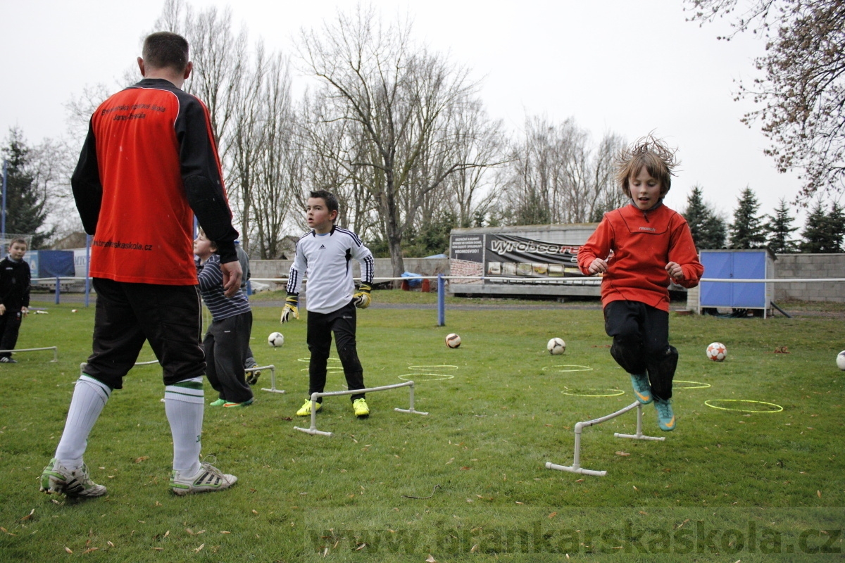 Brankářský trénink BFŠ - TJ AFK Nymburk - 18.3.2014