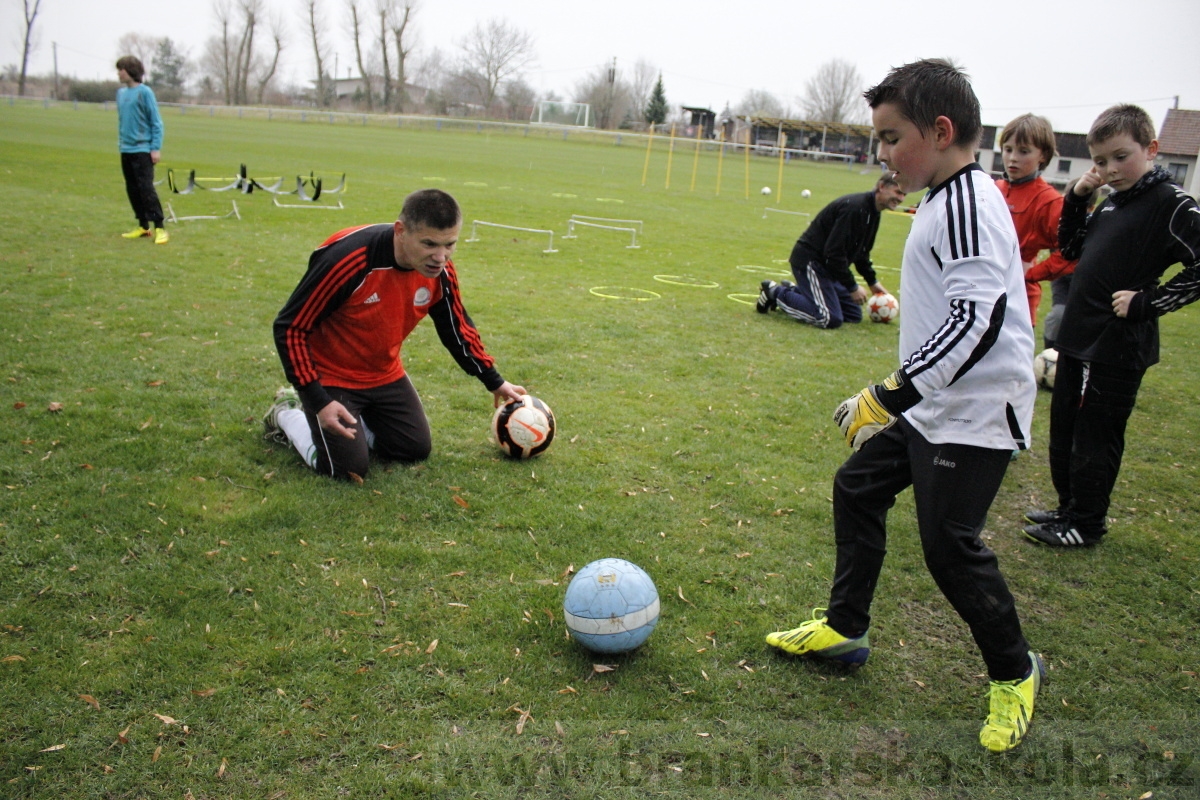 Brankářský trénink BFŠ - TJ AFK Nymburk - 18.3.2014