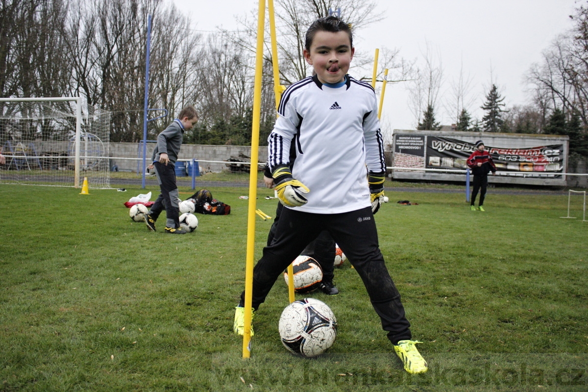 Brankářský trénink BFŠ - TJ AFK Nymburk - 18.3.2014