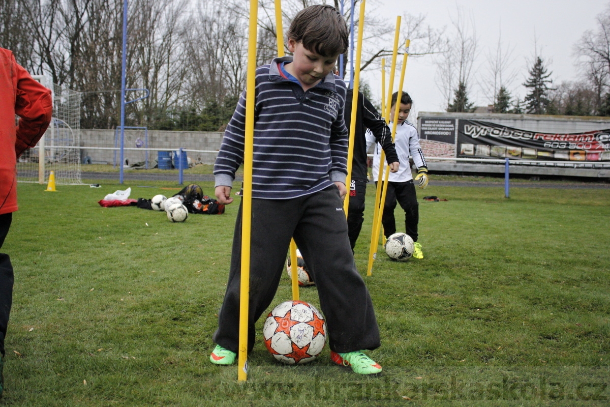 Brankářský trénink BFŠ - TJ AFK Nymburk - 18.3.2014