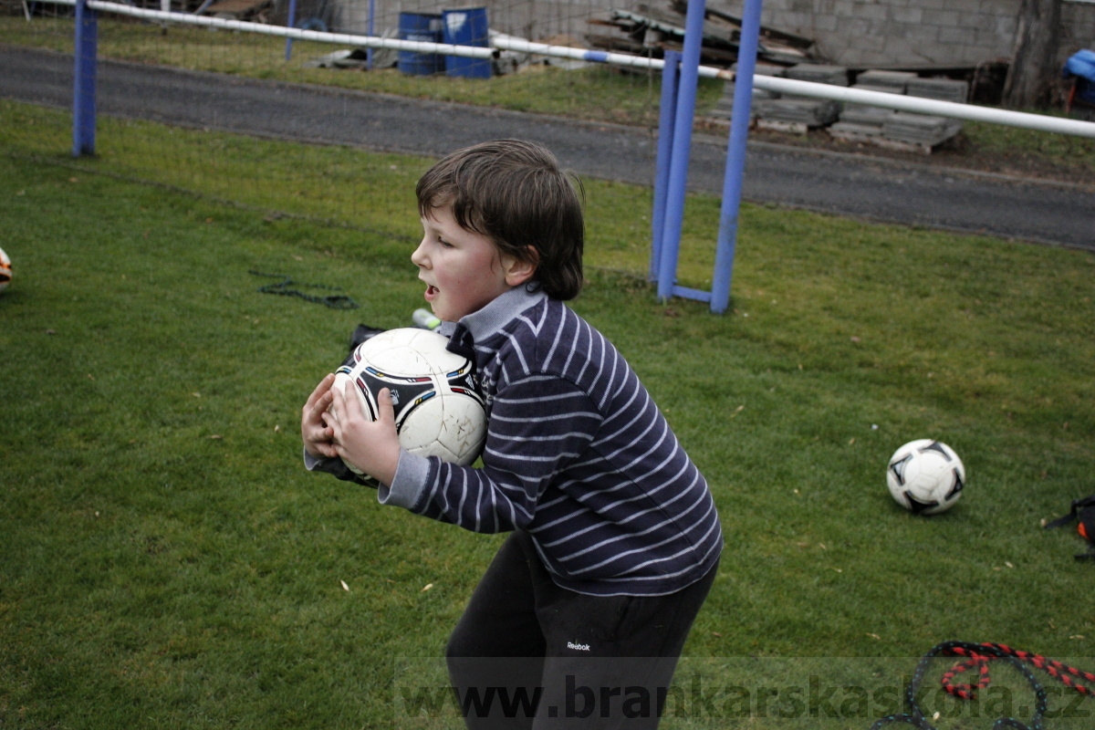 Brankářský trénink BFŠ - TJ AFK Nymburk - 18.3.2014