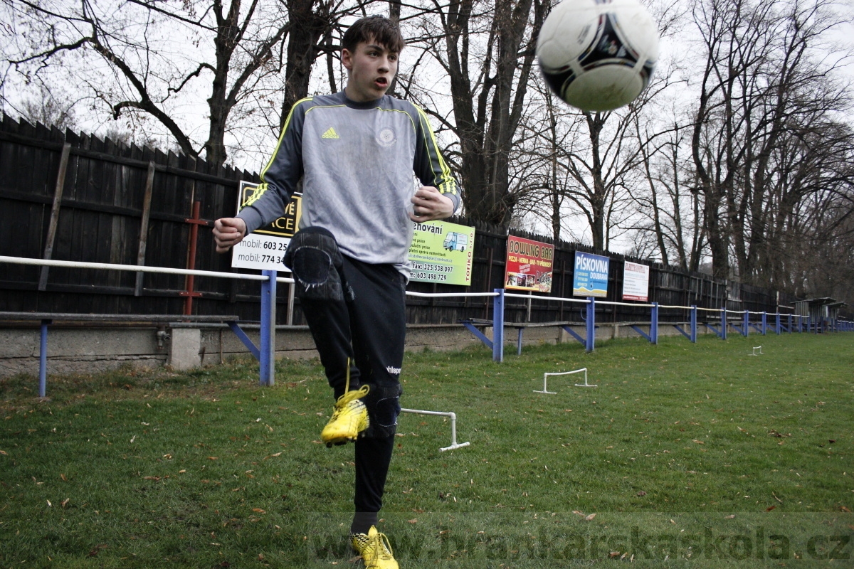 Brankářský trénink BFŠ - TJ AFK Nymburk - 18.3.2014