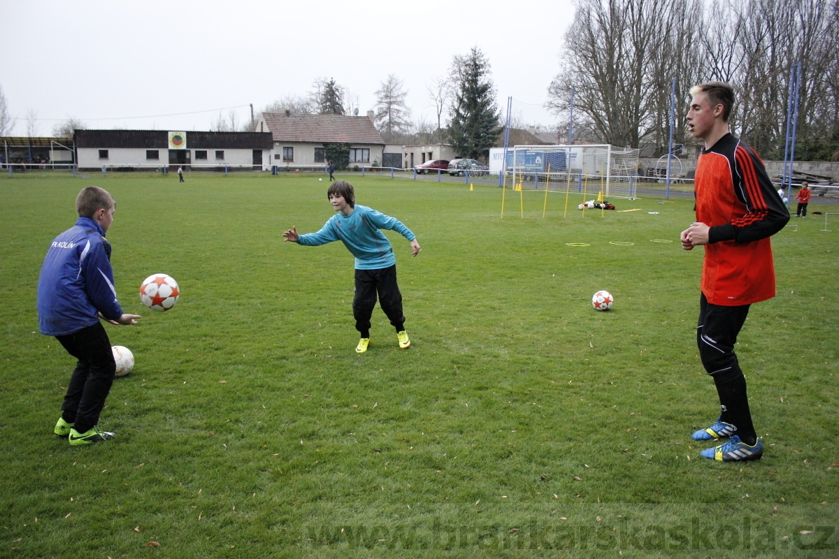 Brankářský trénink BFŠ - TJ AFK Nymburk - 18.3.2014