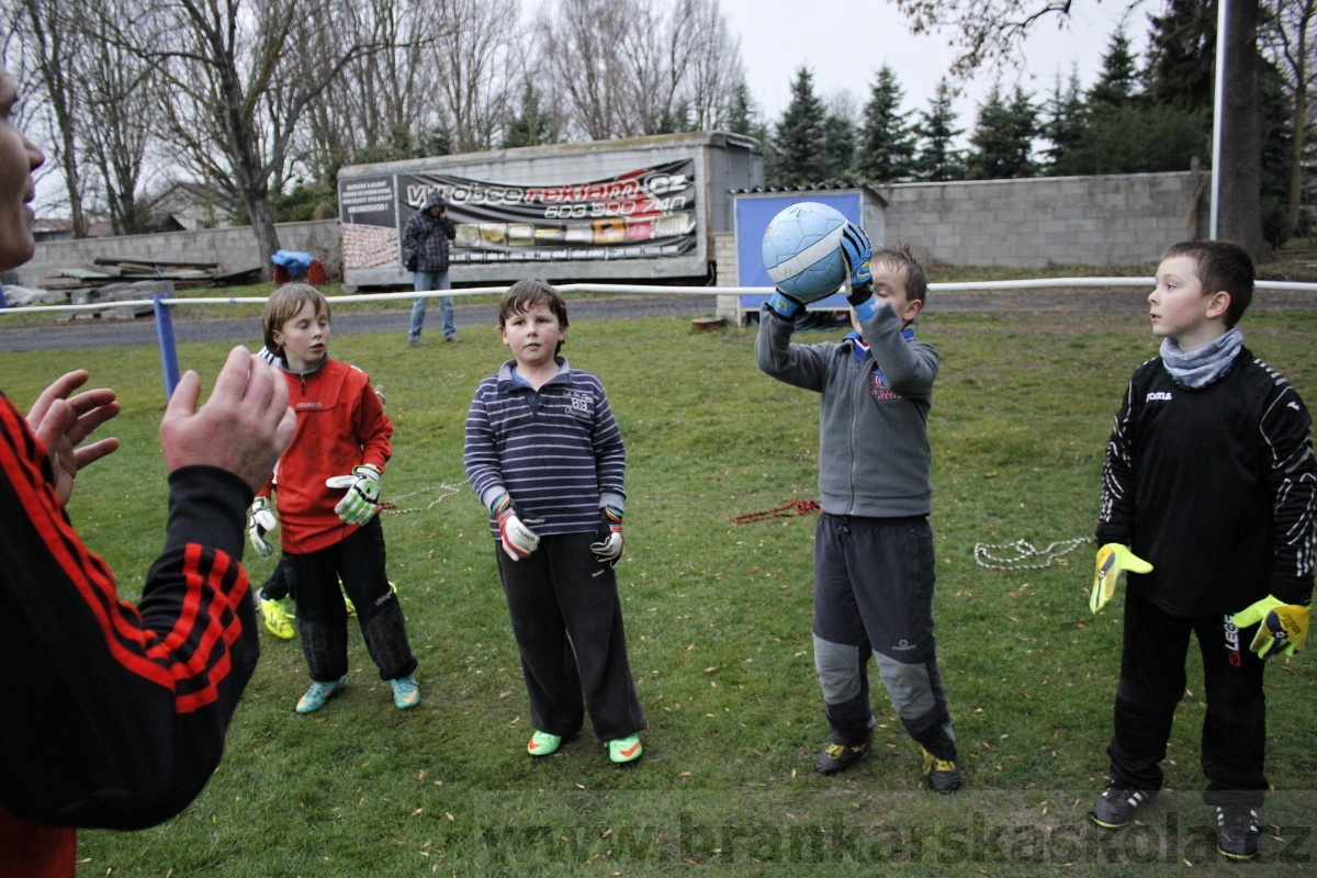 Brankářský trénink BFŠ - TJ AFK Nymburk - 18.3.2014