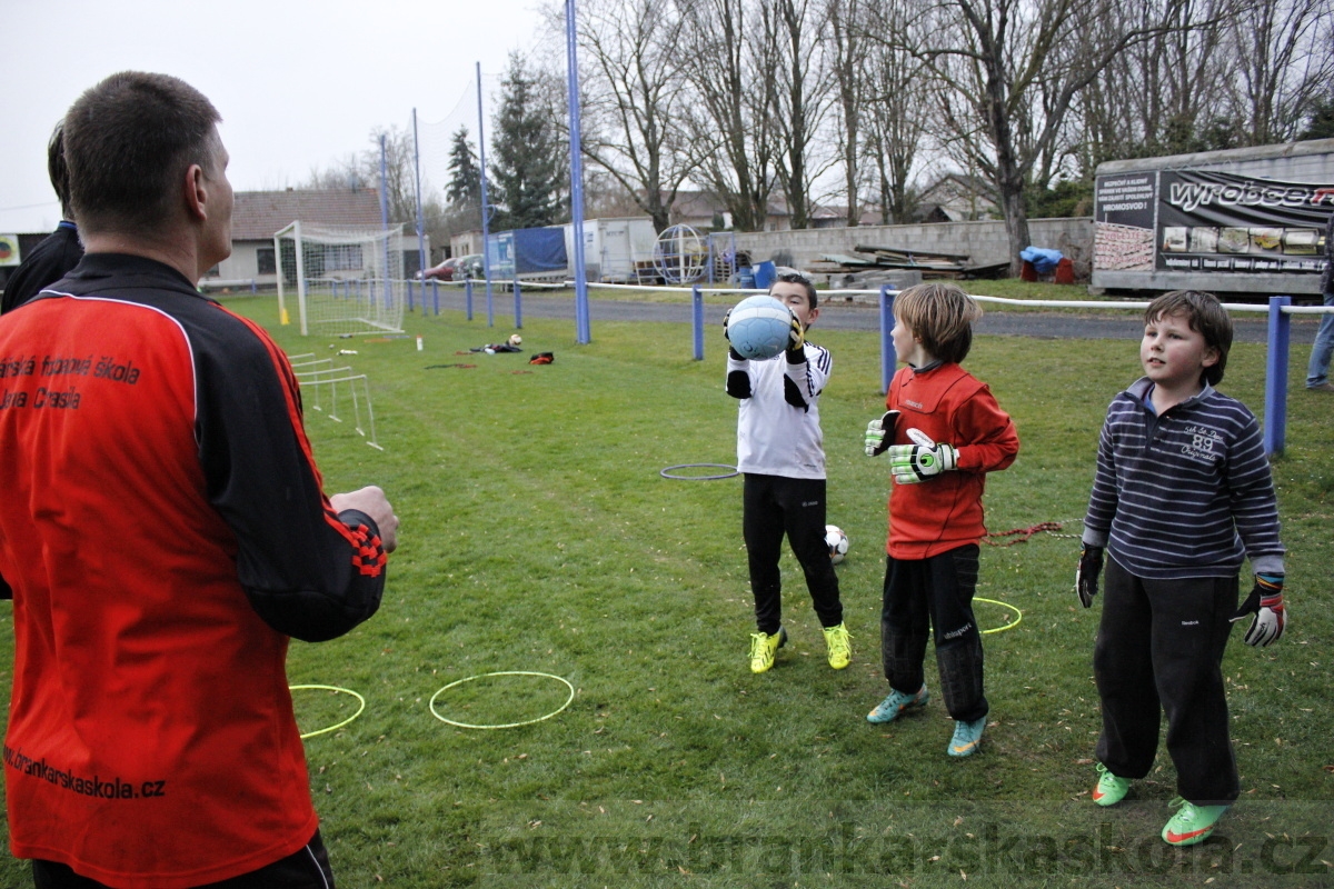 Brankářský trénink BFŠ - TJ AFK Nymburk - 18.3.2014