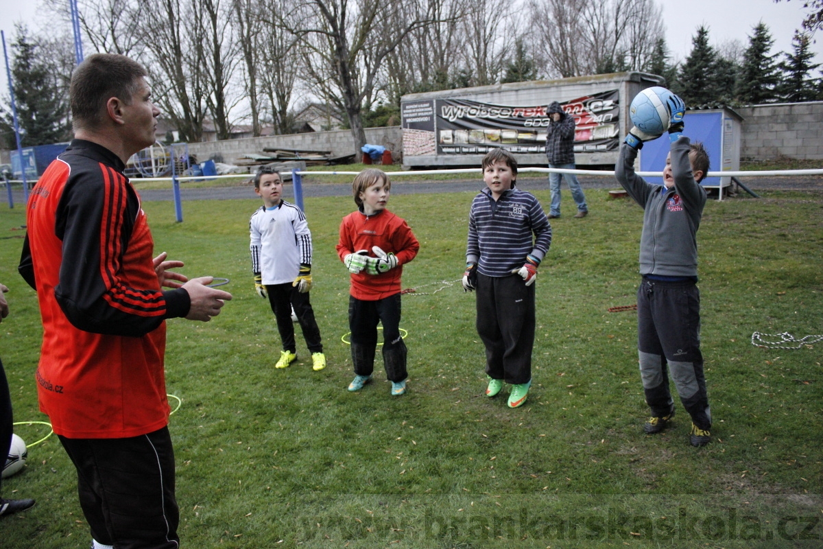 Brankářský trénink BFŠ - TJ AFK Nymburk - 18.3.2014