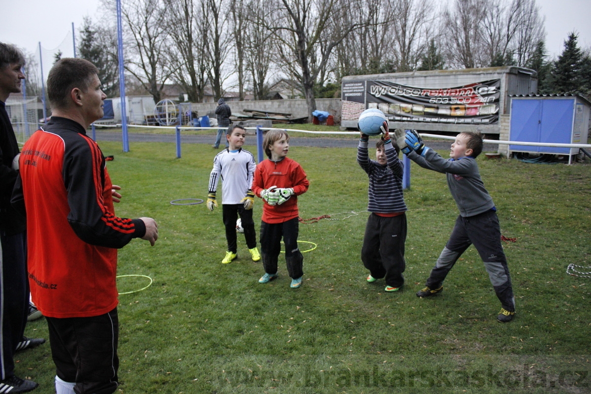 Brankářský trénink BFŠ - TJ AFK Nymburk - 18.3.2014