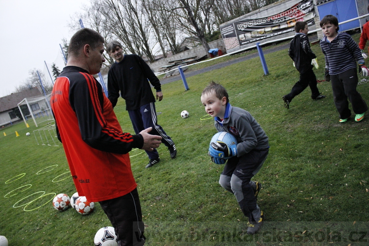 Brankářský trénink BFŠ - TJ AFK Nymburk - 18.3.2014