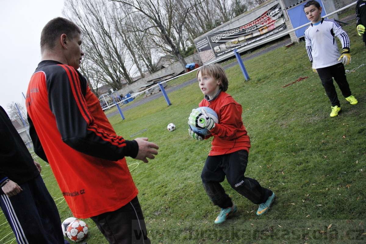 Brankářský trénink BFŠ - TJ AFK Nymburk - 18.3.2014