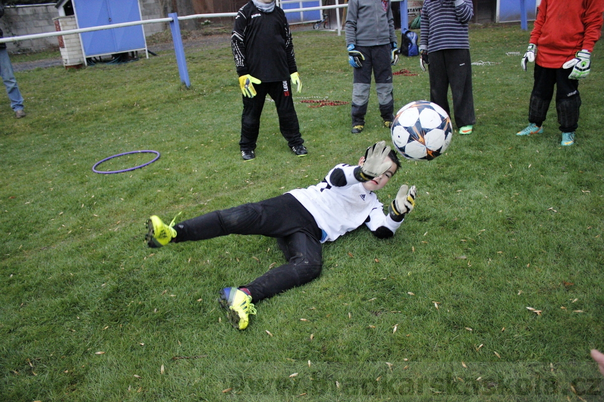 Brankářský trénink BFŠ - TJ AFK Nymburk - 18.3.2014