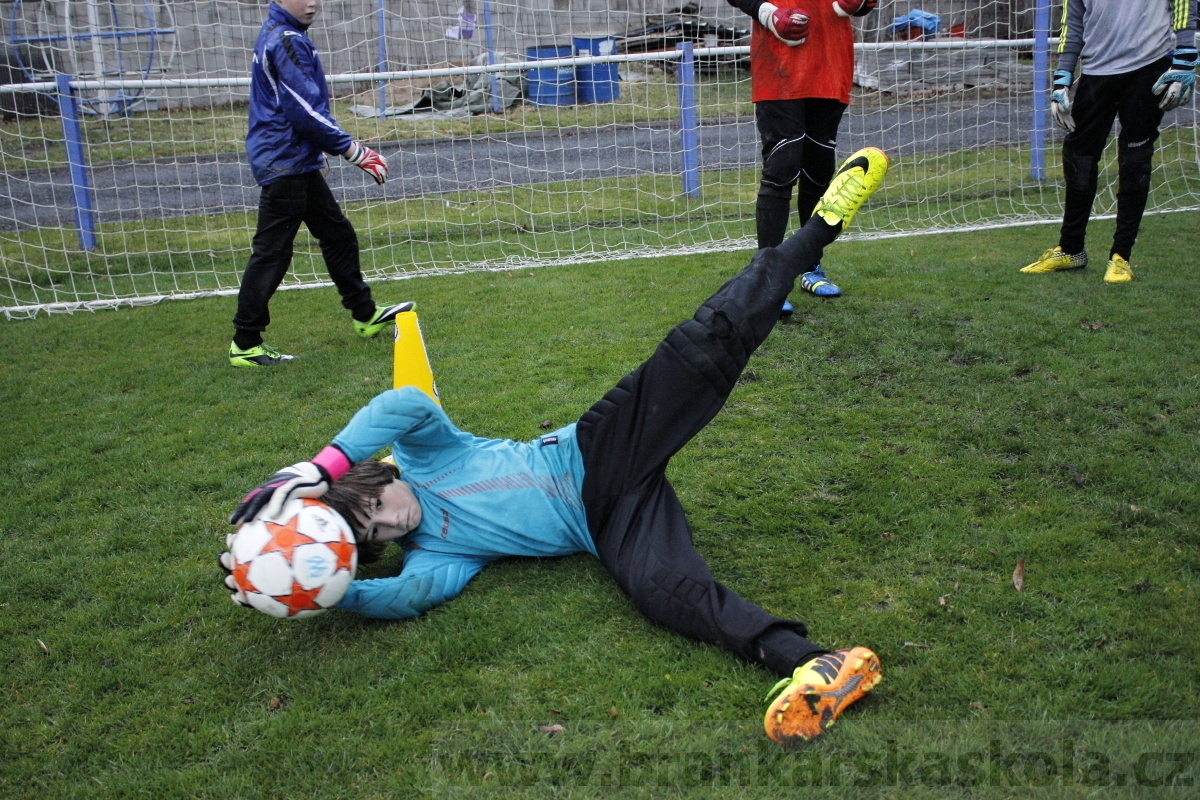 Brankářský trénink BFŠ - TJ AFK Nymburk - 18.3.2014