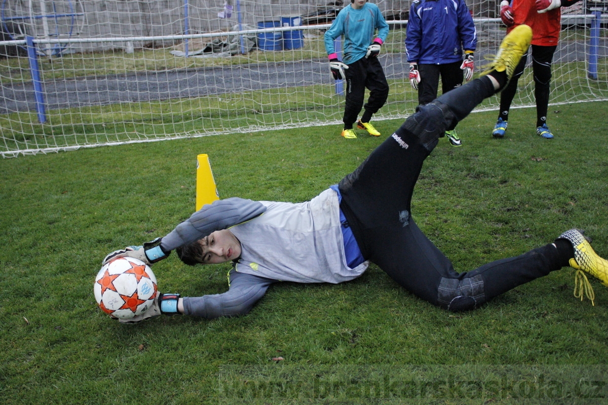 Brankářský trénink BFŠ - TJ AFK Nymburk - 18.3.2014