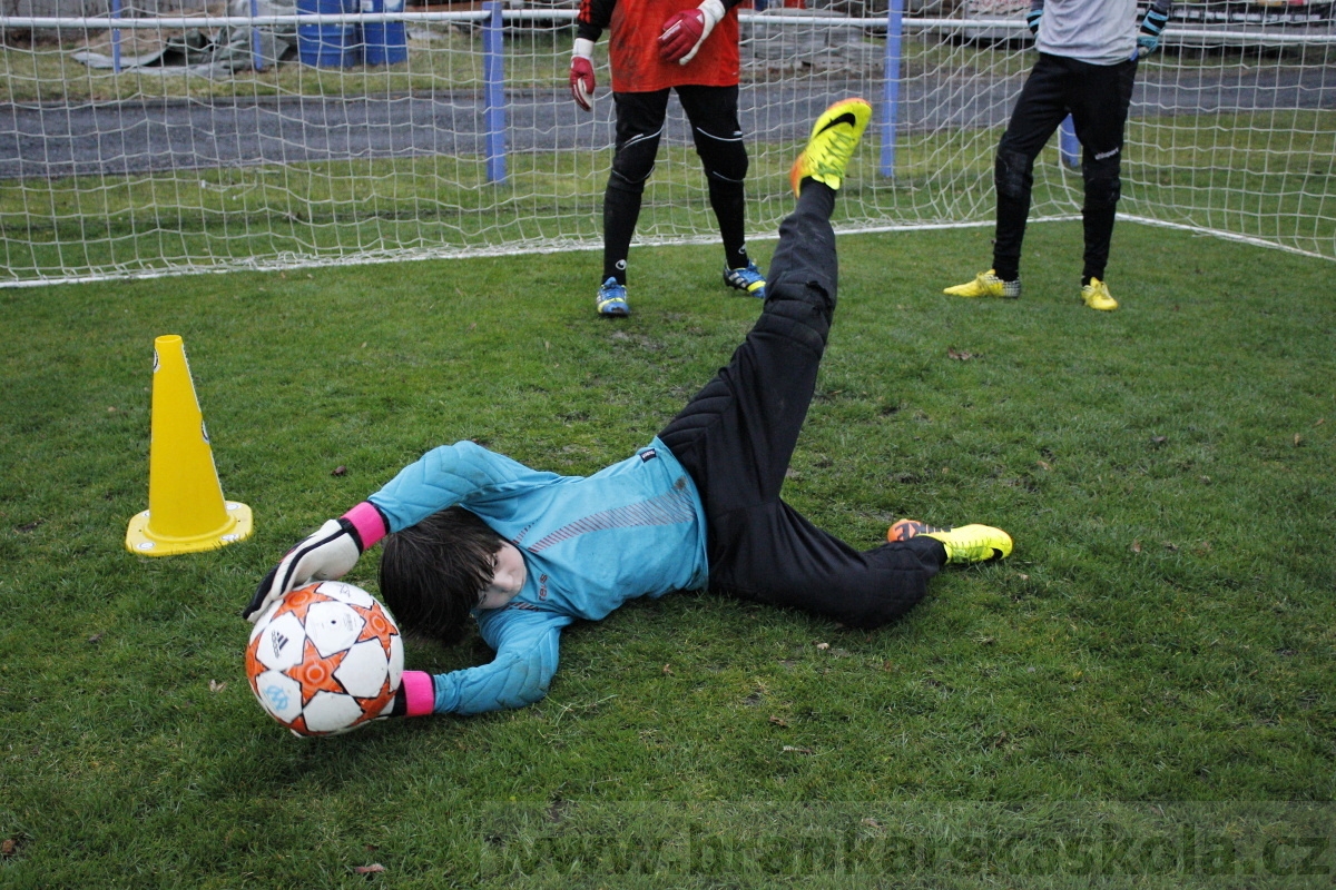 Brankářský trénink BFŠ - TJ AFK Nymburk - 18.3.2014