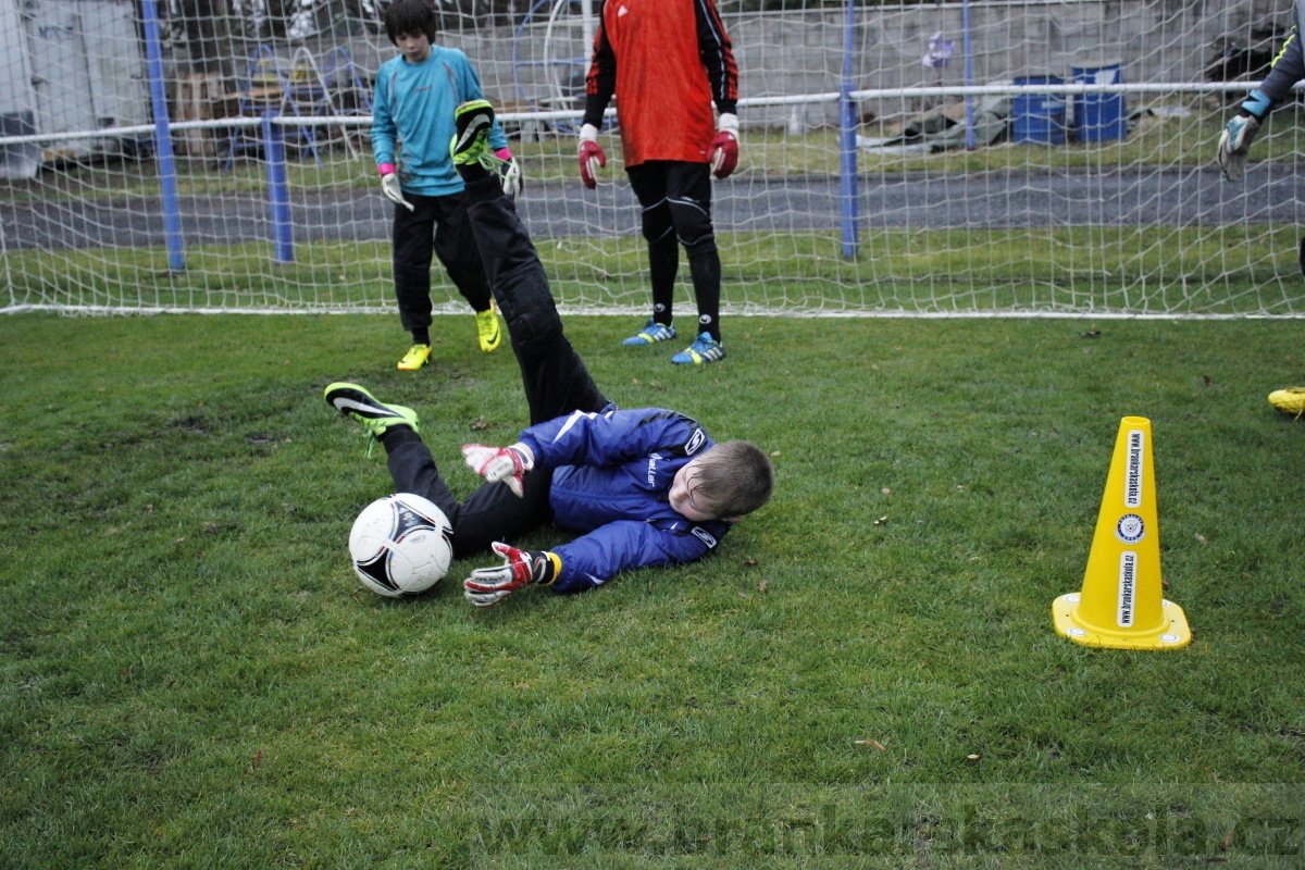 Brankářský trénink BFŠ - TJ AFK Nymburk - 18.3.2014