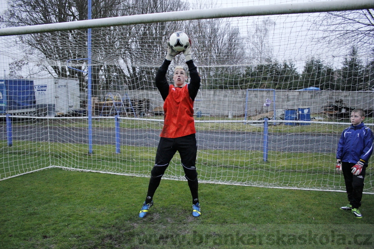 Brankářský trénink BFŠ - TJ AFK Nymburk - 18.3.2014