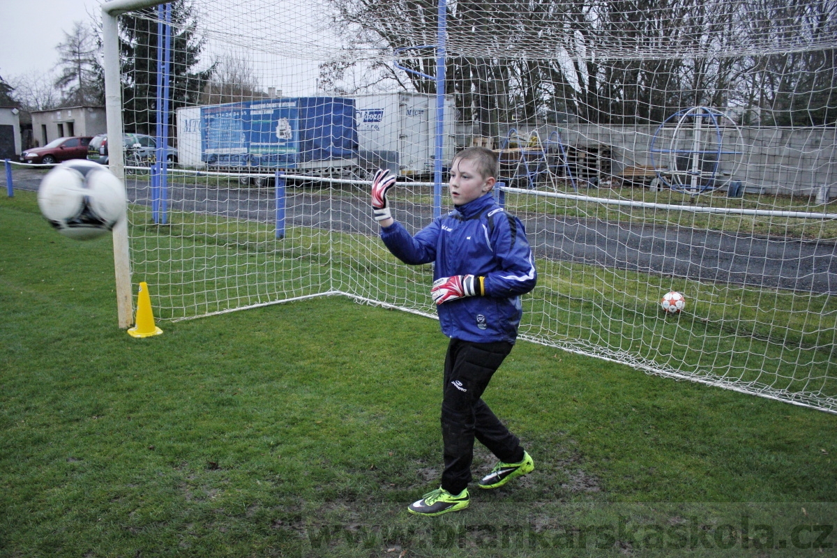 Brankářský trénink BFŠ - TJ AFK Nymburk - 18.3.2014