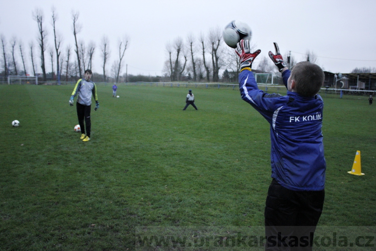 Brankářský trénink BFŠ - TJ AFK Nymburk - 18.3.2014