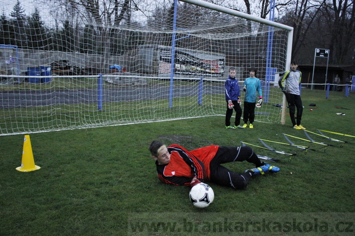 Brankářský trénink BFŠ - TJ AFK Nymburk - 18.3.2014