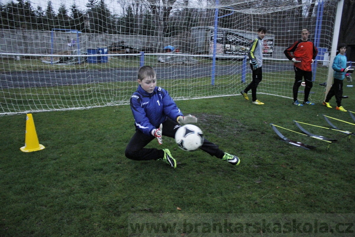 Brankářský trénink BFŠ - TJ AFK Nymburk - 18.3.2014