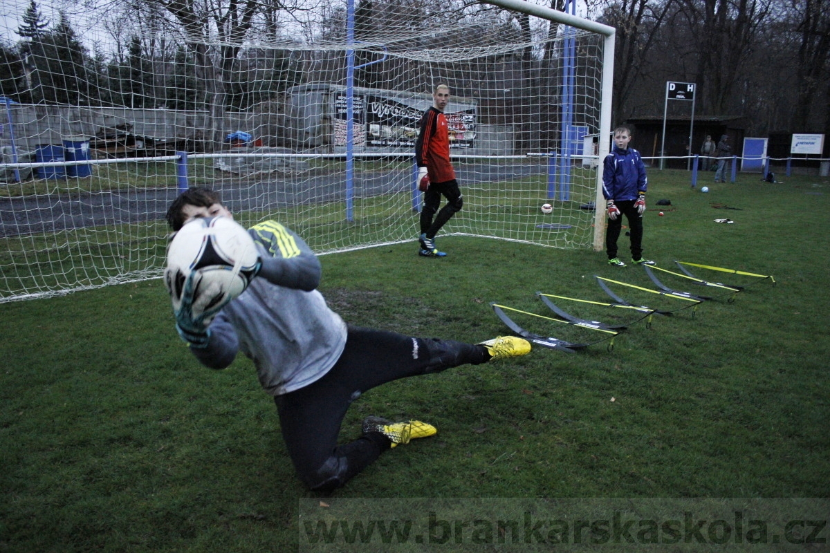 Brankářský trénink BFŠ - TJ AFK Nymburk - 18.3.2014