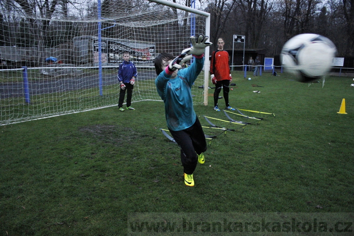 Brankářský trénink BFŠ - TJ AFK Nymburk - 18.3.2014