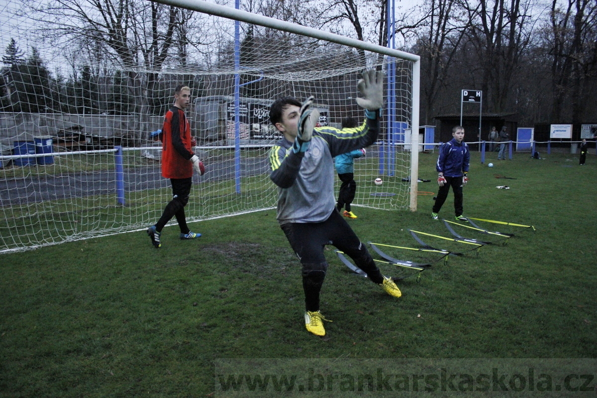 Brankářský trénink BFŠ - TJ AFK Nymburk - 18.3.2014