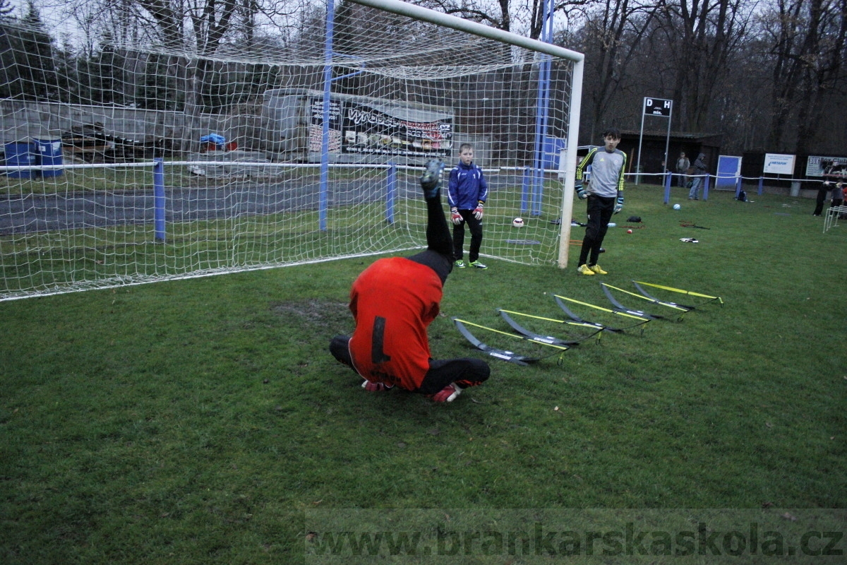 Brankářský trénink BFŠ - TJ AFK Nymburk - 18.3.2014